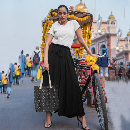 地点対角三角形 トートバッグ