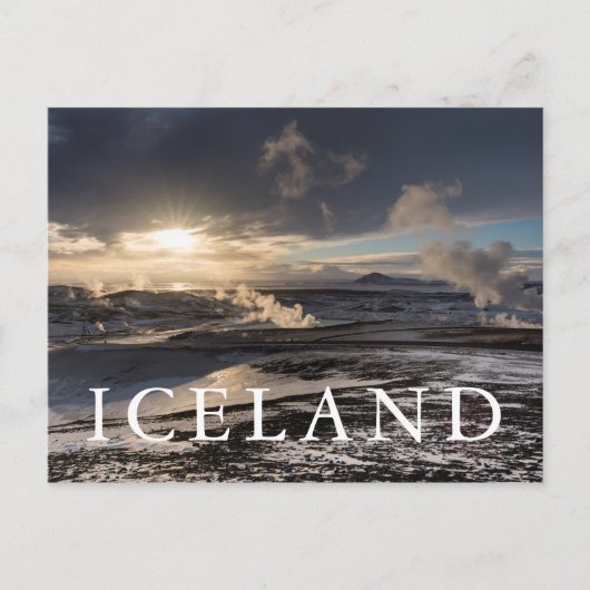 地熱冬景色 ポストカード (正面)