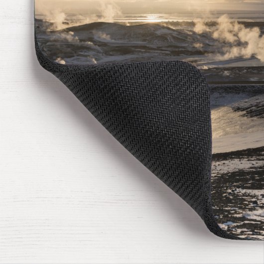 地熱冬景観 マウスパッド (コーナー)