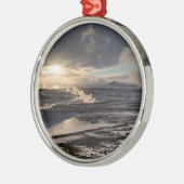 地熱冬景観 メタルオーナメント (左)