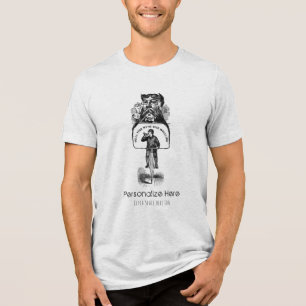 地獄ええパーソナライズあなたのアンティークハイホイールバイク トライブレンドTシャツ
