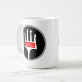 地獄おもしろいは他の人々の人々をピチャク扱いにくク群衆 コーヒーマグカップ (正面左)