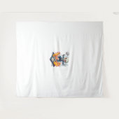 地獄からのホプスコッチおもしろい – 悪魔スカル タペストリー (正面(横))