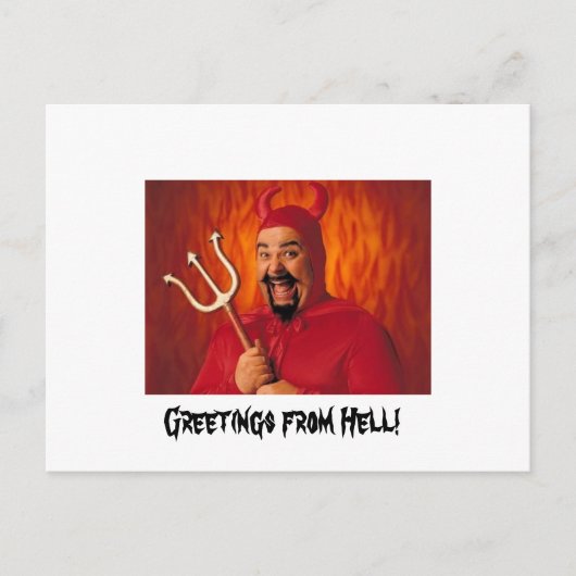 地獄からの挨拶! ポストカード (正面)