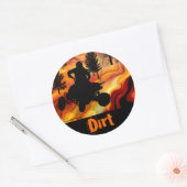 地獄からの道のATV ラウンドシール (封筒)