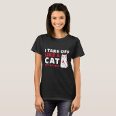 地獄から猫のように飛び出す Tシャツ (正面フル)