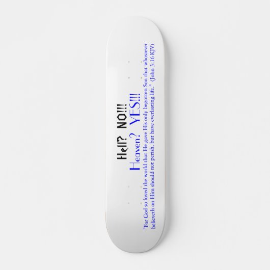 地獄か。  いいえ!!! 、 スケートボード (正面)