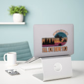 地獄が凍ったら私もそこをスキーをする シール (デスク上のノートパソコン)