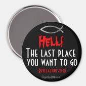 地獄だ！最後の場所Uが欲しい2 go gotGod316.com マグネット (正面/裏面)