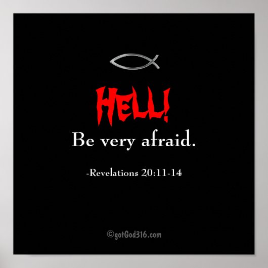 地獄だ！gotGod316.comを恐れる ポスター (正面)