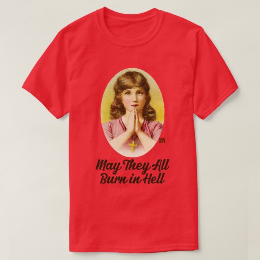 地獄で焼ける1 Tシャツ (デザイン正面)