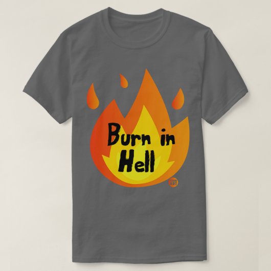 地獄で焼ける Tシャツ (デザイン正面)