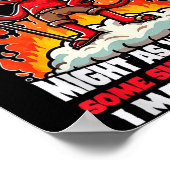 地獄におもしろい落ちた反逆ユーモア漫画引用文 ポスター (角)