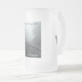 地獄によってあなたは行っていたら行くマグを保って下さい フロストグラスビールジョッキ (正面右)