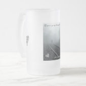 地獄によってあなたは行っていたら行くマグを保って下さい フロストグラスビールジョッキ (正面左)