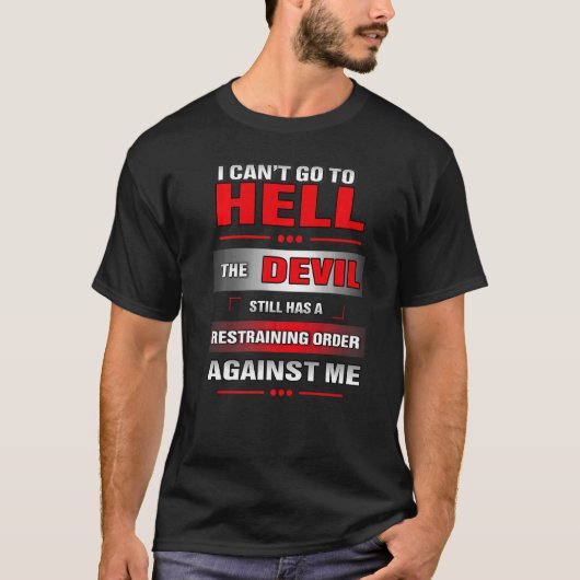 地獄に落ちるわけにはいかない Tシャツ (正面)
