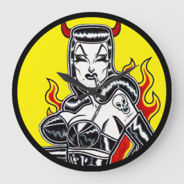 地獄に落ちる ラージ壁時計