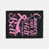 地獄に行くことができる私はベルの乳癌を鳴らした フリースブランケット (正面(横))