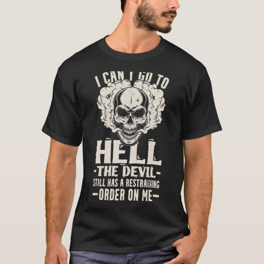 地獄に行けない悪魔がまだ食堂を持っている Tシャツ (正面)