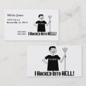 地獄のおたくに切り刻まれる 名刺 (正面/裏面)