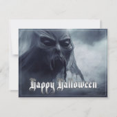 地獄のような風景の中の黒い幽霊 – ハロウィーン (正面)