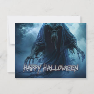 地獄のような風景の中の黒い幽霊 – ハロウィーン