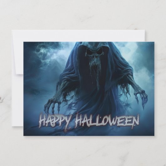 地獄のような風景の中の黒い幽霊 – ハロウィーン (正面)