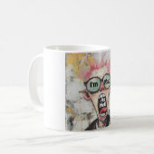 地獄のように腹が立つ コーヒーマグ コーヒーマグカップ (正面左)