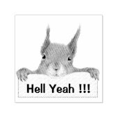 地獄のイイおもしろいリス セルフインキングスタンプ (デザイン)