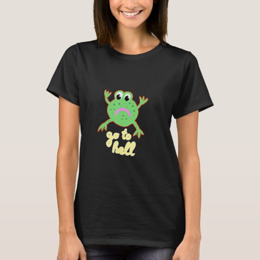 地獄のカエルに行く Tシャツ (正面)