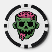 地獄のカジノのゾンビポーカーチップ ポーカーチップ (正面)