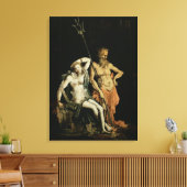 地獄のシーン：ハデスとペルセフォンを示す詳細 キャンバスプリント (インサイチュ (リビング))