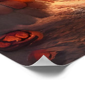 地獄のジンガーブレッド村 | AIアートポスター ポスター (角)