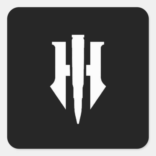 地獄のステッカー スクエアシール (正面)