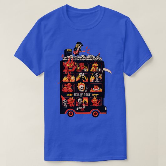 地獄のバス Tシャツ (デザイン正面)