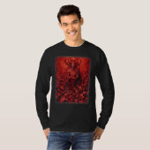 地獄のビジョン サタン 悪魔 悪霊 モンスター スケルトン Tシャツ (正面フル)