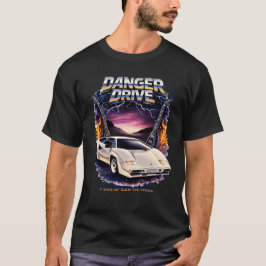 地獄のフルスピード ドライブ 80年代レトロ スーパーカー Tシャツ