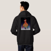 地獄のフード付きスウェットシャツからのクリスマスの吸血鬼のイカ パーカ (裏面フル)