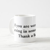 地獄のマグで燃えている コーヒーマグカップ (正面左)