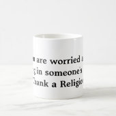 地獄のマグで燃えている コーヒーマグカップ (中央)