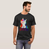 地獄の中指ユニコーンに行く Tシャツ (正面フル)
