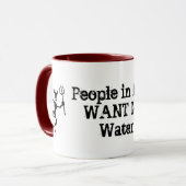 "地獄の人々氷水"がコーヒー・マグほしいと思います マグカップ (正面左)