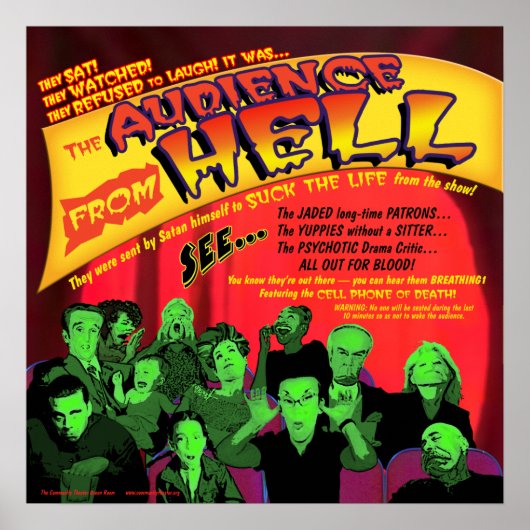 地獄の劇場ポスターの観客 ポスター (正面)