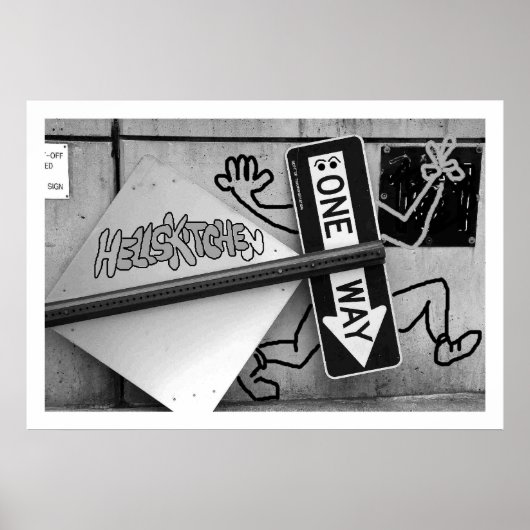 地獄の台所へ「片道」ニューヨーク市 ポスター (正面)