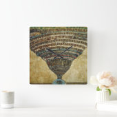 地獄の地図 – サンドロ・ボッティチェリ スクエア壁時計 (ホーム)