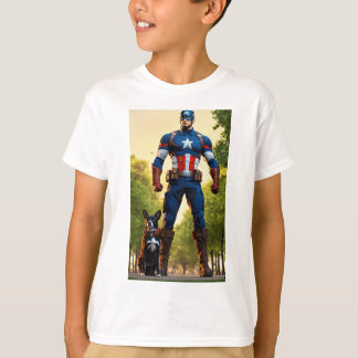 地獄の守護神威厳のある漫画 Tシャツ