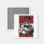 地獄の復讐Moab Utahオフロード4x4アドベンチャー マグネット (正面/裏面)