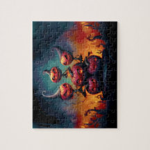 地獄の悪魔のカボチャ祝ハッピーハローウィン