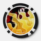 地獄の悪魔の目ポーカー チップ (裏面)