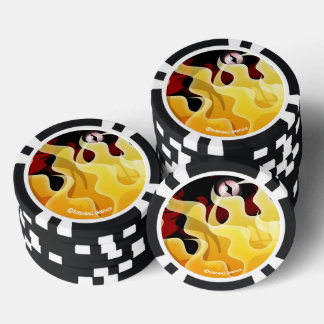 地獄の悪魔の目ポーカー チップ